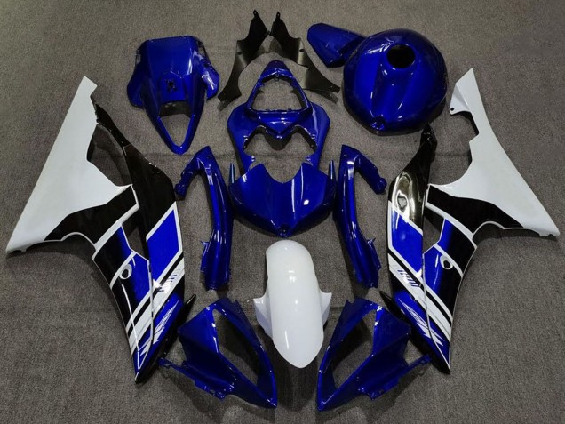 2008-2016 White Blue Glossy Black Yamaha R6 Motorcycle Fairings UK