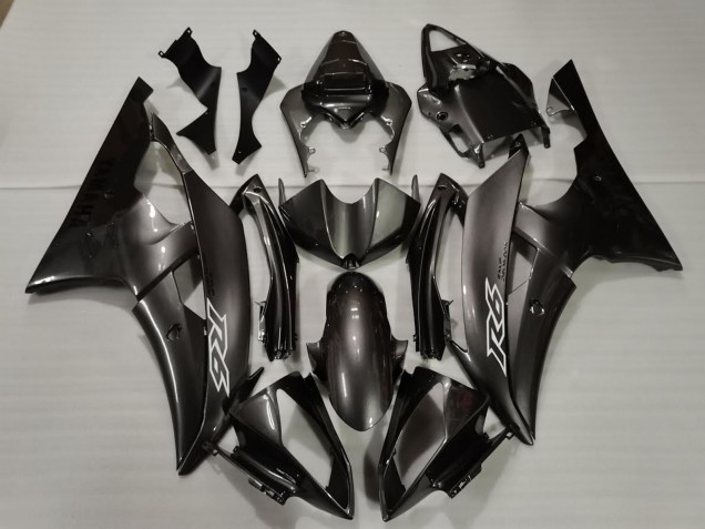 2008-2016 Glossy Black White Decals Yamaha R6 Motorcycle Fairings UK