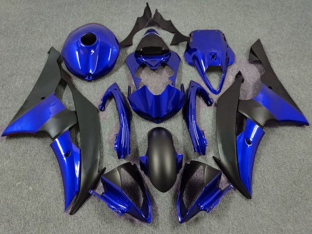 2008-2016 Blue Matte Black Yamaha R6 Motorcycle Fairing UK