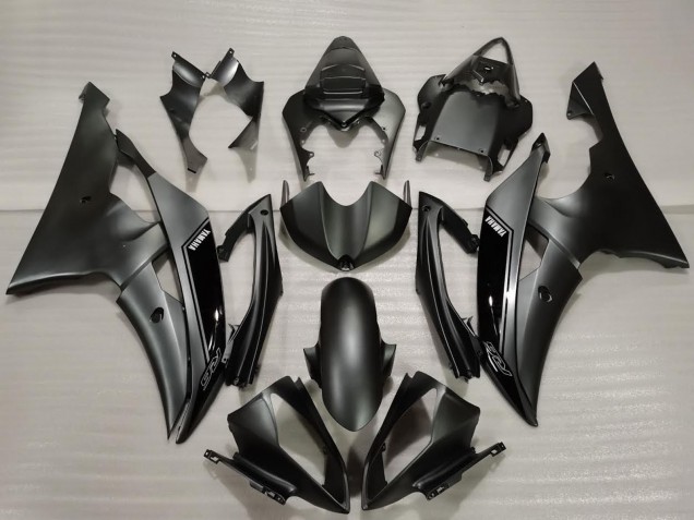 2008-2016 Glossy Black Matte Black Yamaha R6 Bike Fairings UK
