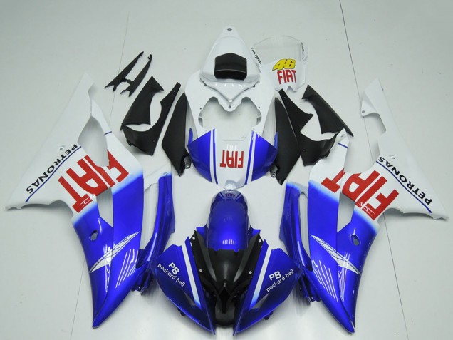 2008-2016 White Blue Red Black Fiat Yamaha R6 Motorcycle Fairings UK