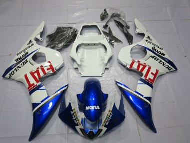 Buy 2003-2004 White Blue Red Fiat Motul Dunlop Yamaha R6 Motorcycle Fairings UK