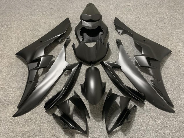 2006-2007 Matte Black Yamaha R6 Motorcycle Fairings UK