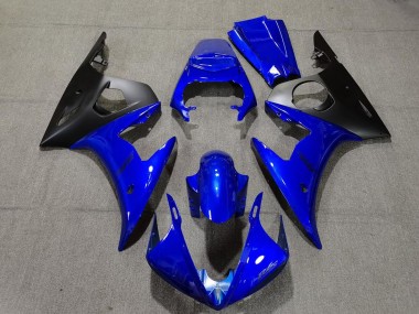 Buy 2005 Blue Matte Black Yamaha R6 Motorcycle Fairings UK