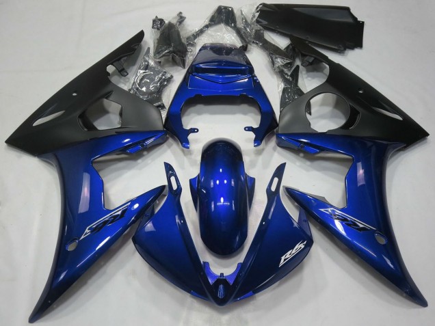 2005 Dark Blue Matte Black Yamaha R6 Motorcycle Fairings UK