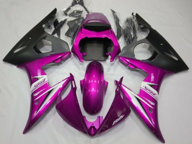 Buy 2003-2004 Pink White Matte Black Yamaha R6 Motorcycle Fairings UK