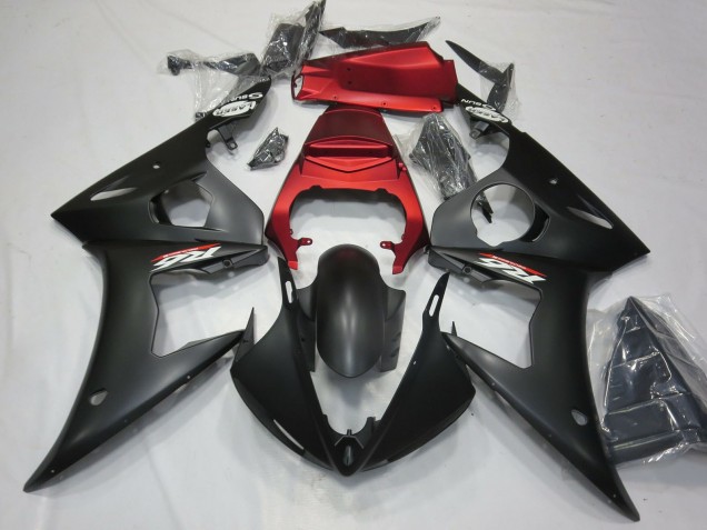 2003-2004 Red Matte Black Yamaha R6 Motorcycle Fairings UK