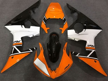 Buy 2003-2004 Orange White Glossy Black Yamaha R6 Motorcycle Fairings UK