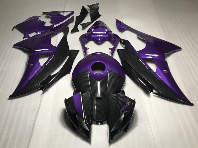 2008-2016 Purple Carbon Fiber Style Yamaha R6 Motorcycle Fairings UK