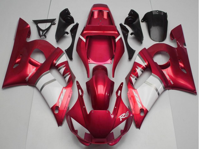 1998-2002 Red White Yamaha R6 Motorcycle Fairings UK