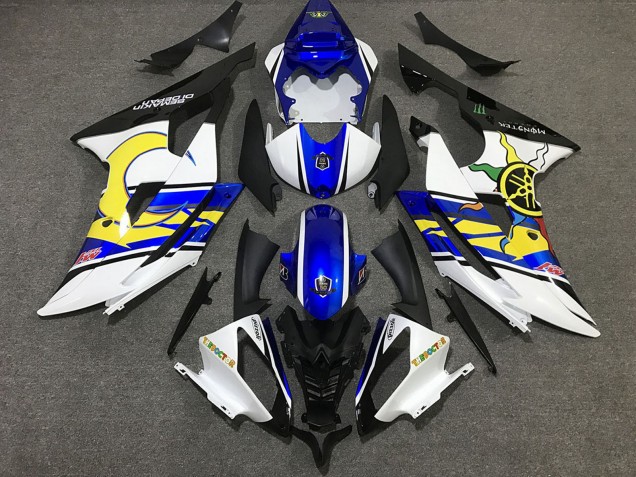 2008-2016 White Blue Black Yellow Yamaha R6 Motorcycle Fairing UK