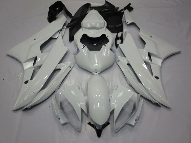 2006-2007 Glossy White Yamaha R6 Motorcycle Fairings UK