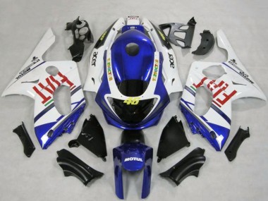 Buy 1996-2007 White Blue Fiat Motul Yamaha YZF600 Motorcycle Fairings UK