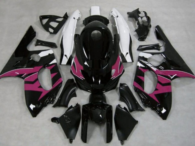 1996-2007 Glossy Black Dark Pink White Yamaha YZF600 Motorcycle Fairings UK