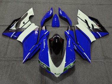 Buy 2015-2017 Blue White Glossy Black Unibat Flex-Box OEM Style Ducati 959 1299 Motorcycle Fairings UK