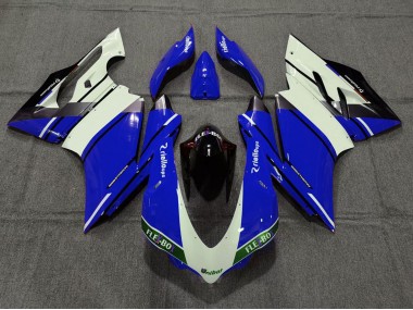 Buy 2015-2017 Blue White Glossy Black Unibat Flex-Box OEM Style Ducati 959 1299 Motorcycle Fairings UK
