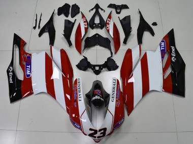 Buy 2015-2017 White Red Glossy Black Generali Tim 23 Ducati 959 1299 Motorcycle Fairings UK