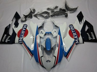 Buy 2011-2014 White Light Blue Red Black Martini Ducati 1199 Motorcycle Fairings UK