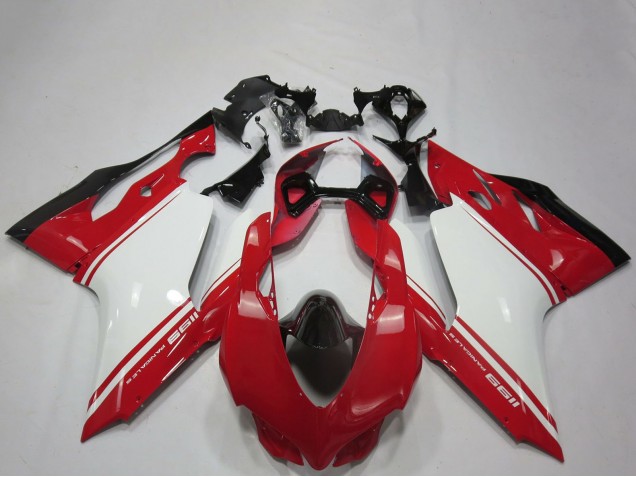 2011-2014 White Red Black OEM Style Ducati 1199 Motorcycle Fairings UK