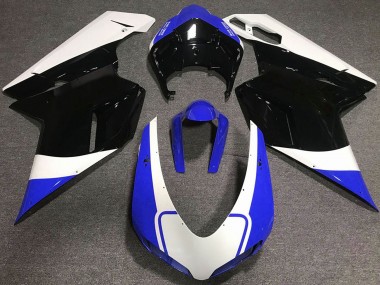 Buy 2007-2014 White Blue Glossy Black Ducati 848 1098 1198 Motorcycle Fairing UK