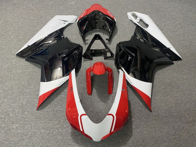 2007-2014 White Red Glossy Black Ducati 848 1098 1198 Motorcycle Fairings UK