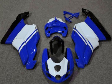 Buy 2003-2004 White Blue Glossy Black Ducati 749 999 Motorcycle Fairings UK