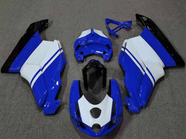 2003-2004 White Blue Glossy Black Ducati 749 999 Motorcycle Fairings UK