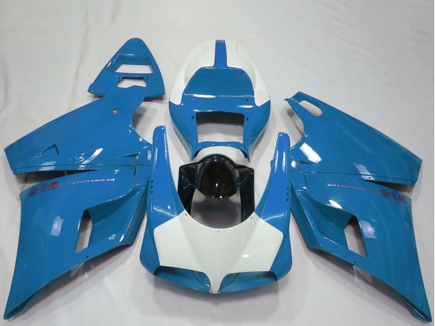 1993-2005 Light Blue Glossy Black Ducati 916 Motorcycle Fairings UK