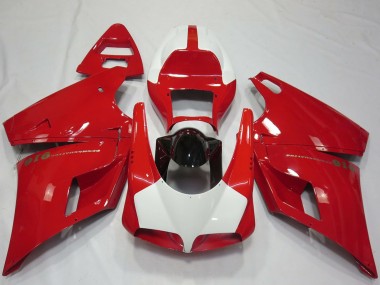 Buy 1993-2005 Red White Glossy Black Performance Ducati 916 Motorcycle Fairings UK