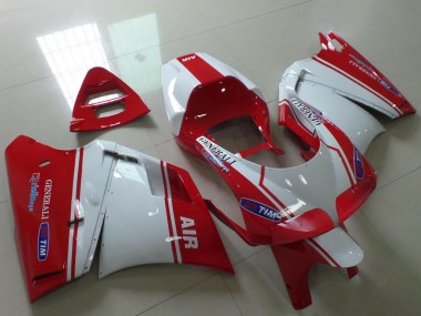 Buy 1993-2005 White Red Air Generali Tim Ducati 748 916 996 998 Motorcycle Fairings UK