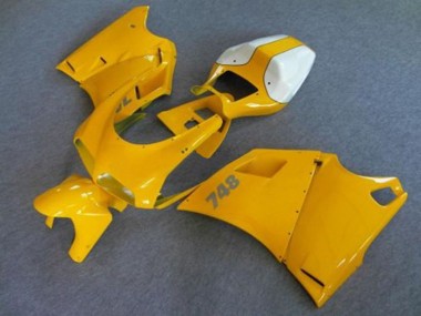 Buy 1993-2005 White Yellow Ducati 748 Motorcycle Fairings UK