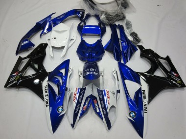 Buy 2009-2014 White Blue Glossy Black Virgin Atlantic BMW S1000RR Motorcycle Fairings UK