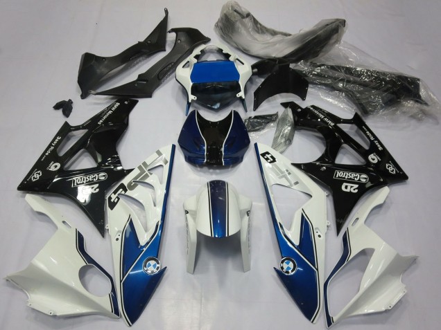 2017-2018 White Blue Glossy Black BMW S1000RR Motorcycle Fairings UK