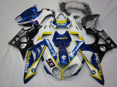 Buy 2009-2014 White Yellow Blue Glossy Black GoldBet 93 BMW S1000RR Motorcycle Fairings UK