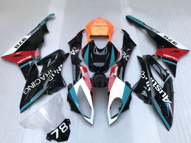 2009-2014 White Blue Red Orange Motul Austin Racing BMW S1000RR Motorcycle Fairings UK