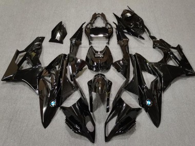 Buy 2009-2014 Glossy Black BMW S1000RR Motorcycle Fairings UK