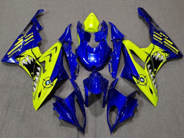 2009-2014 Yellow Blue Shark BMW S1000RR Motorcycle Fairings UK