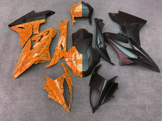 2015-2016 Orange Matte Black Split BMW S1000RR Motorcycle Fairings UK