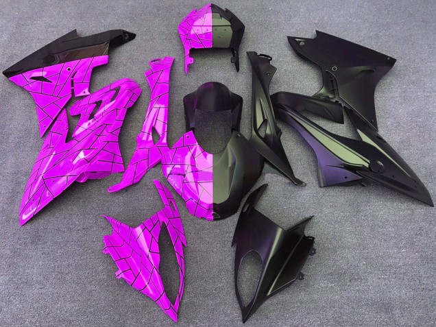 2015-2016 Pink Matte Black Split BMW S1000RR Motorcycle Fairings UK