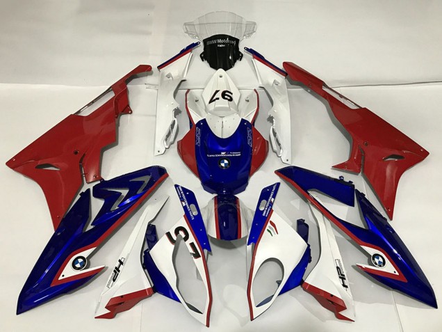 2015-2016 White Red Blue BMW S1000RR Motorcycle Fairings UK