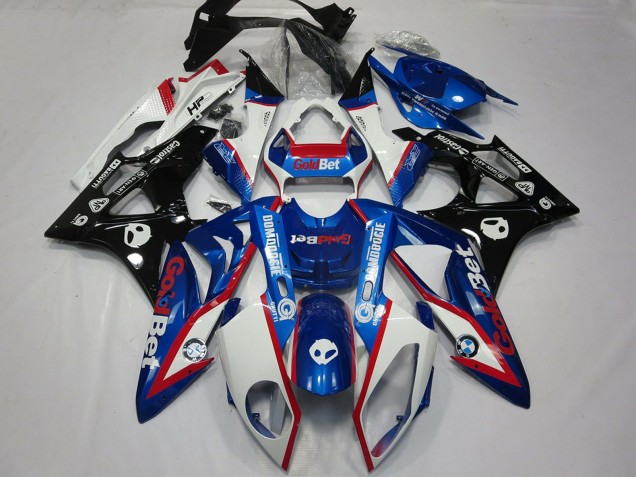 2009-2014 White Red Blue Glossy Black GoldBet HP BMW S1000RR Motorcycle Fairings UK