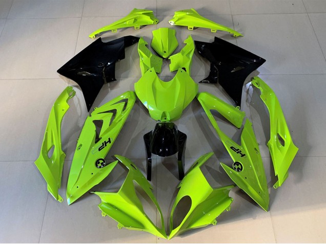2009-2014 High Viz Yellow Glossy Black HP BMW S1000RR Motorcycle Fairings UK