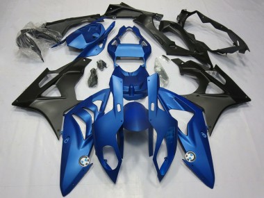 Buy 2009-2014 Blue Matte Black BMW S1000RR Motorcycle Fairing Kits UK