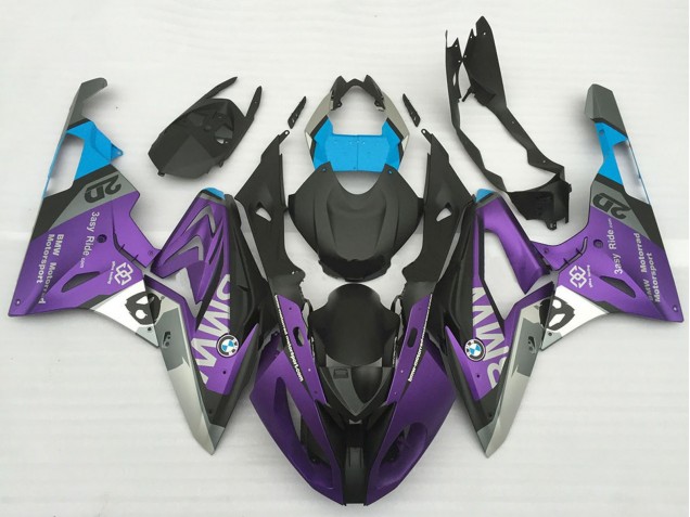 2017-2018 Silver Purple Blue Matte Black BMW S1000RR Motorcycle Fairings UK