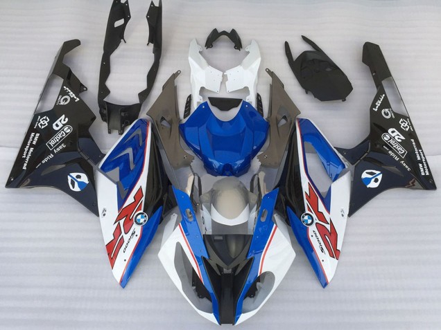 2015-2016 White Blue Matte Black OEM Style BMW S1000RR Motorcycle Fairings UK