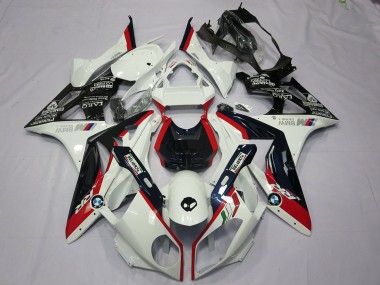 Buy 2009-2014 White Red Glossy Black BMW S1000RR Motorcycle Fairing Kits UK