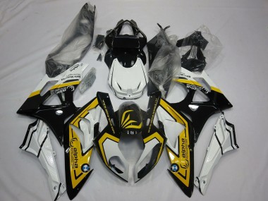 Buy 2009-2014 White Yellow Glossy Black BMW S1000RR Motorcycle Fairings UK