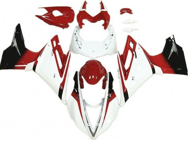 2013-2016 White Red Glossy Black Triumph Daytona 675 Motorcycle Fairings UK