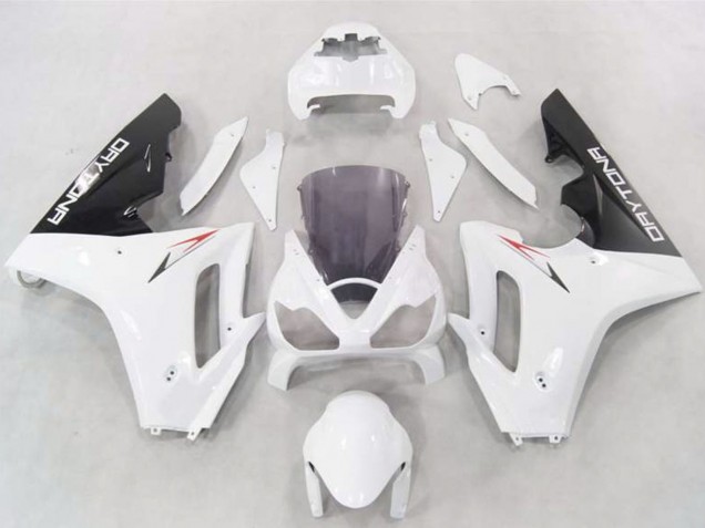 2006-2008 White Glossy Black Triumph Daytona 675 Motorcycle Fairings UK