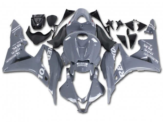 2007-2008 Nardo Grey White Repsol Honda CBR600RR Motorcycle Fairings UK